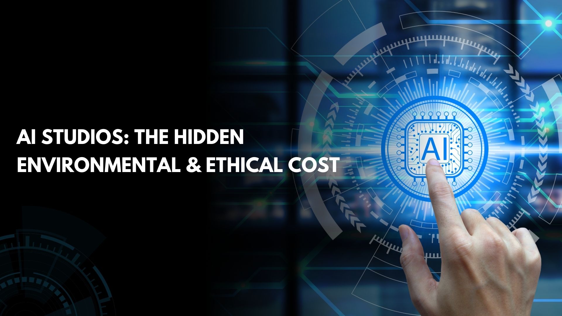 Environmental and Ethical Cost of AI Generated Studio